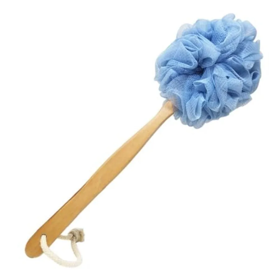 

Back Scrubber for Shower and Body, Long Handle Bath Brush with Loofah Sponge, Exfoliating Shower Brush for Men and Women