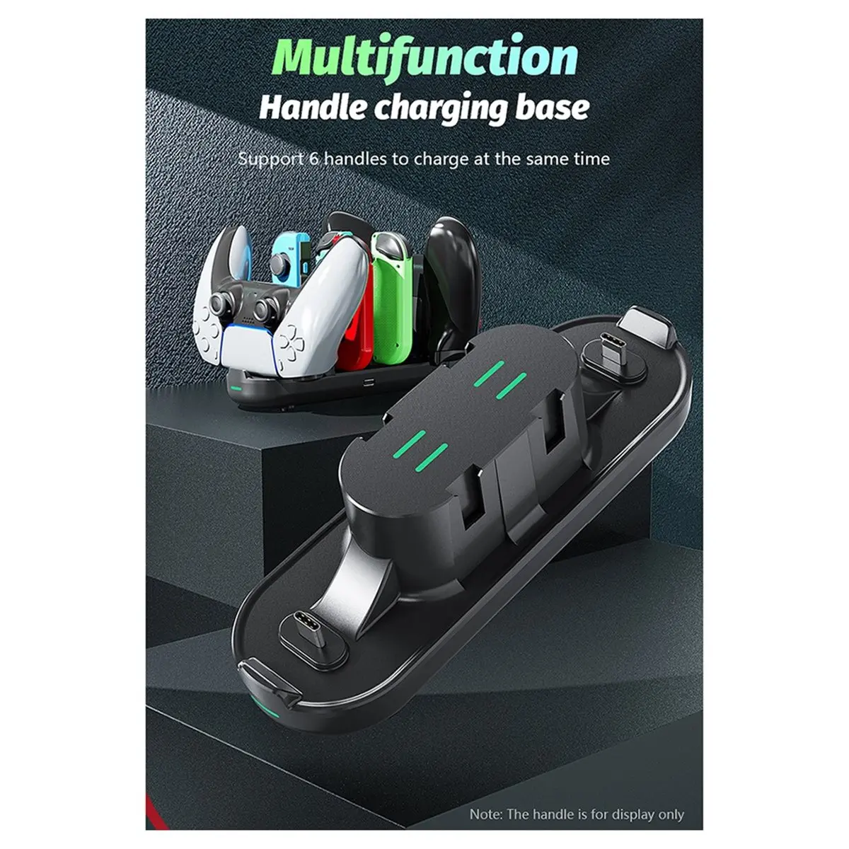 doyme 6 in 1 USB Type C Universal Controller Charging Dock Station for PS5 Xbox Series X for Switch Game Controller Accessory