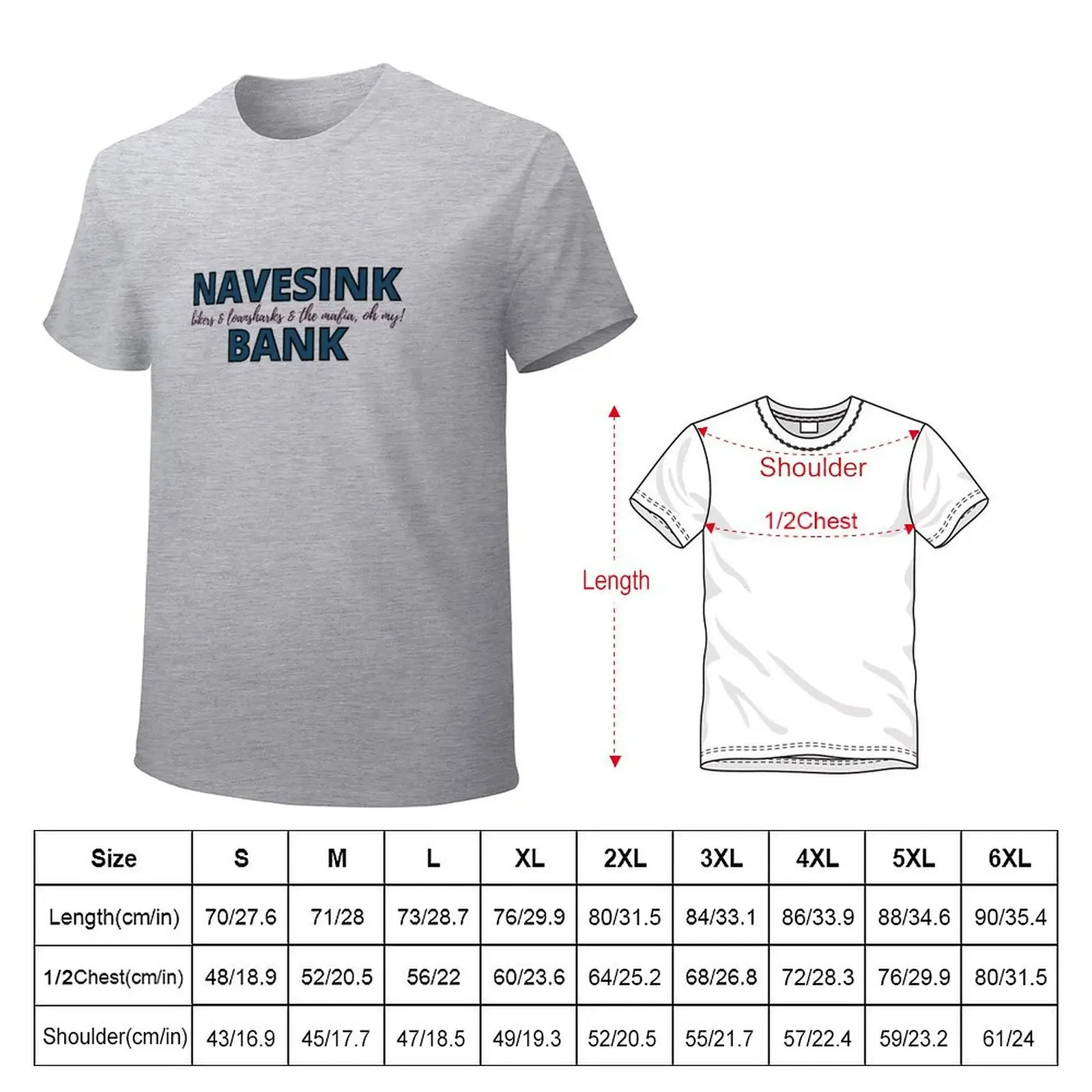 Navesink Bank T-Shirt hippie clothes quick-drying Aesthetic clothing anime mens big and tall t shirts