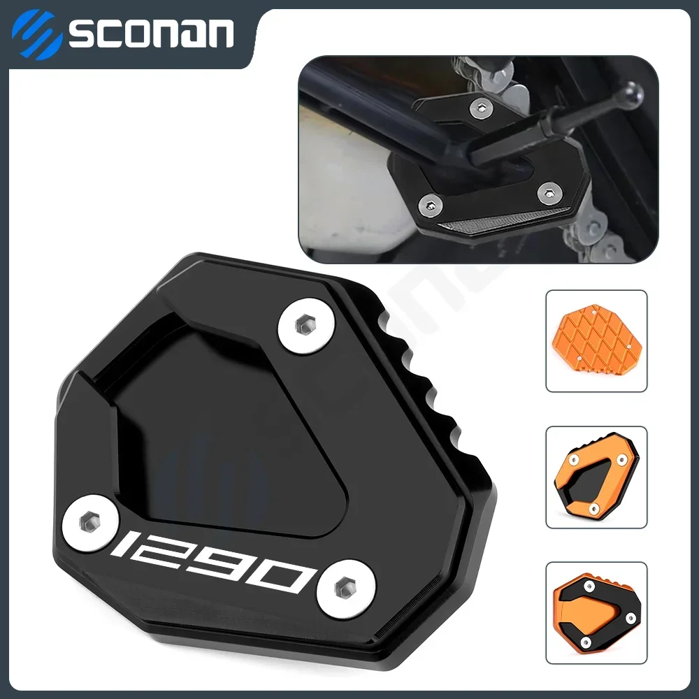 Para KTM 1290 super duke GT 1290Super dukeGT accesorios de motocicleta soporte de aluminio extensión de caballete lateral placa ampliadora Pad
