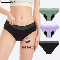 Women Menstrual Brief Cotton Washable Absorbent Calzon Menstrual Rules Panties Leak-proof Menstruation Underwear Heavy Flow Girl