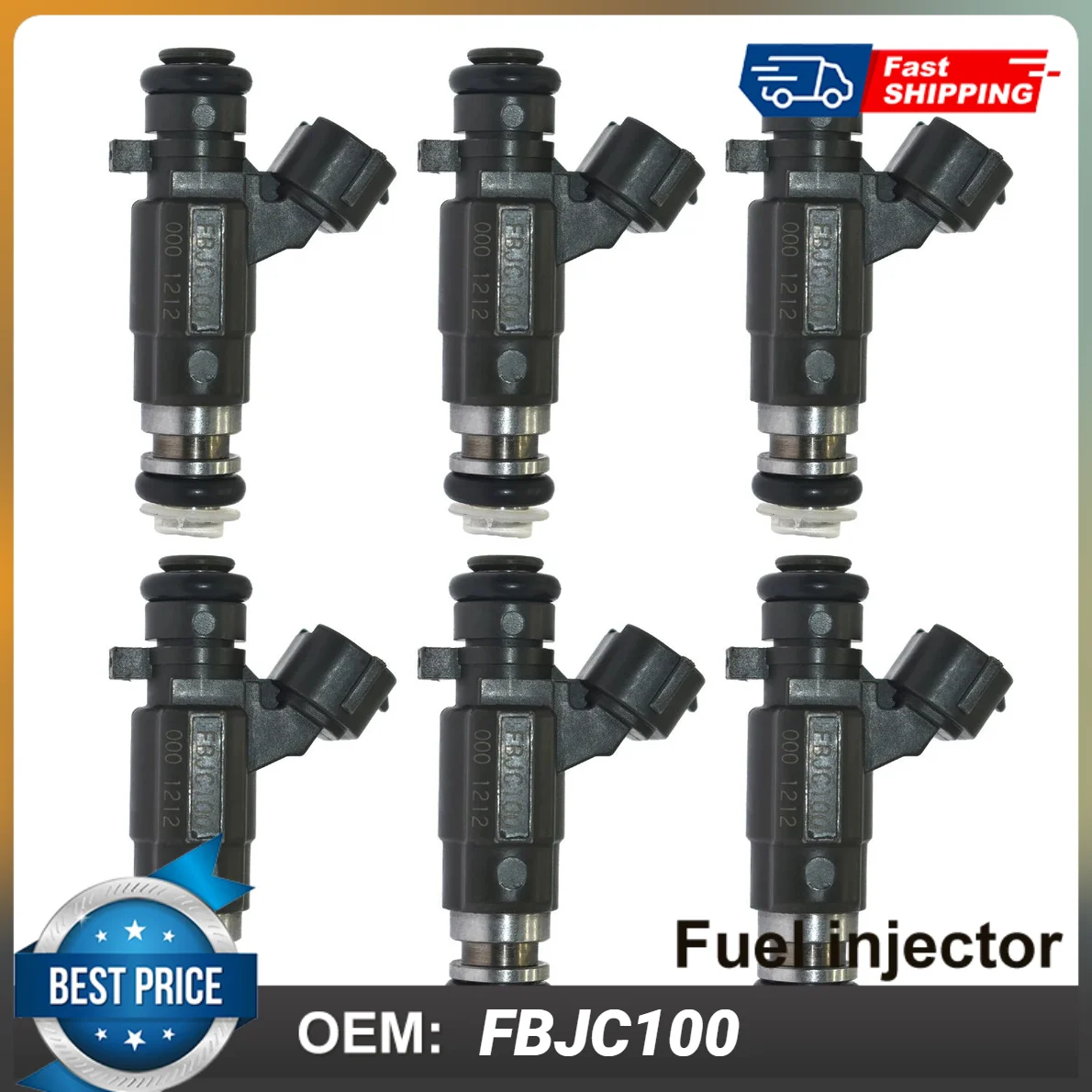 6PCS Fuel Injector FBJC100 For Nissan 350Z Maxima Pathfinder Sentra, Infiniti FX35 FX45 G20 Base G35 Basic Q45 QX4