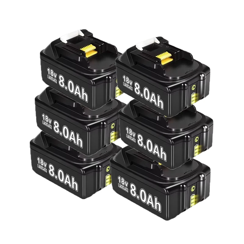 18V 8000mAh Batterij Voor Makita BL1830 BL1815 BL1860 BL1850 BL1840B Batterij Power Tools Oplaadbare Batterij Met ﻿ 4A 6A Oplader