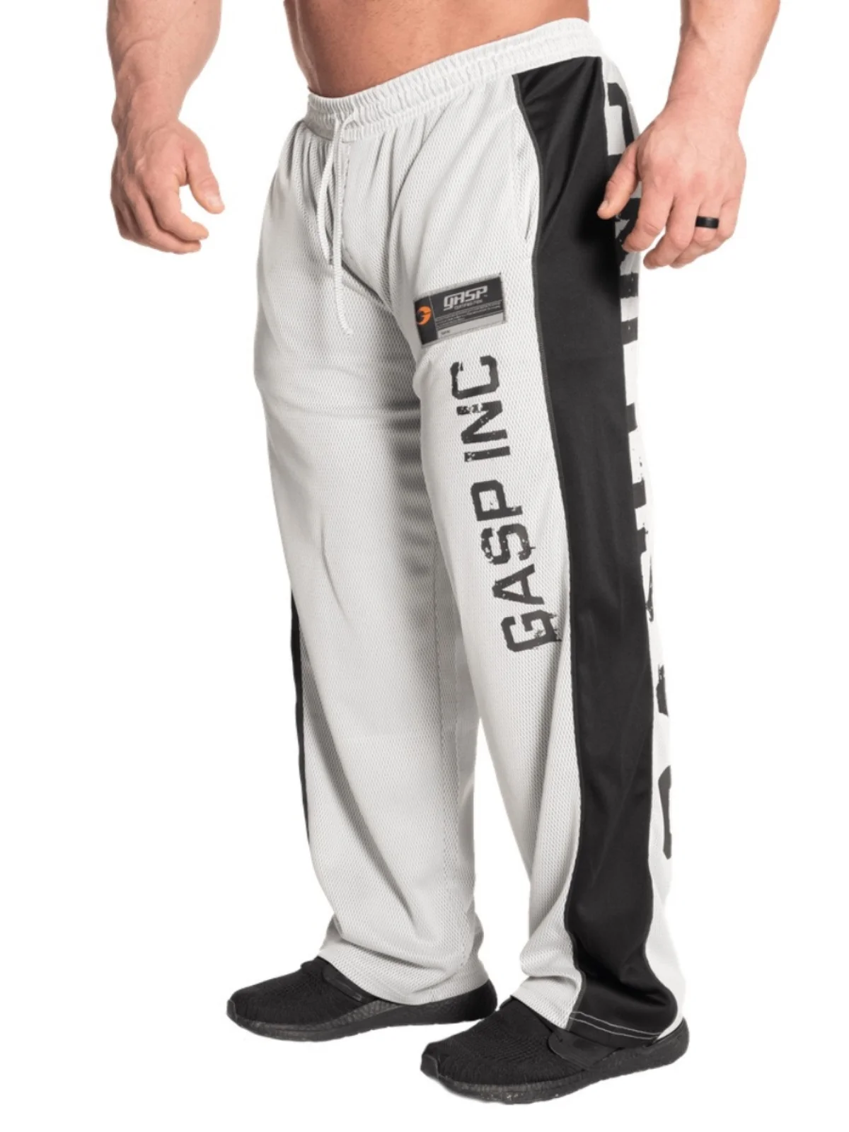 

GASP Summer New plus Size Polyester Me Qui Dry Breathable Fitn Gym Sports Leisure Pants Loose Fit Long Trousers