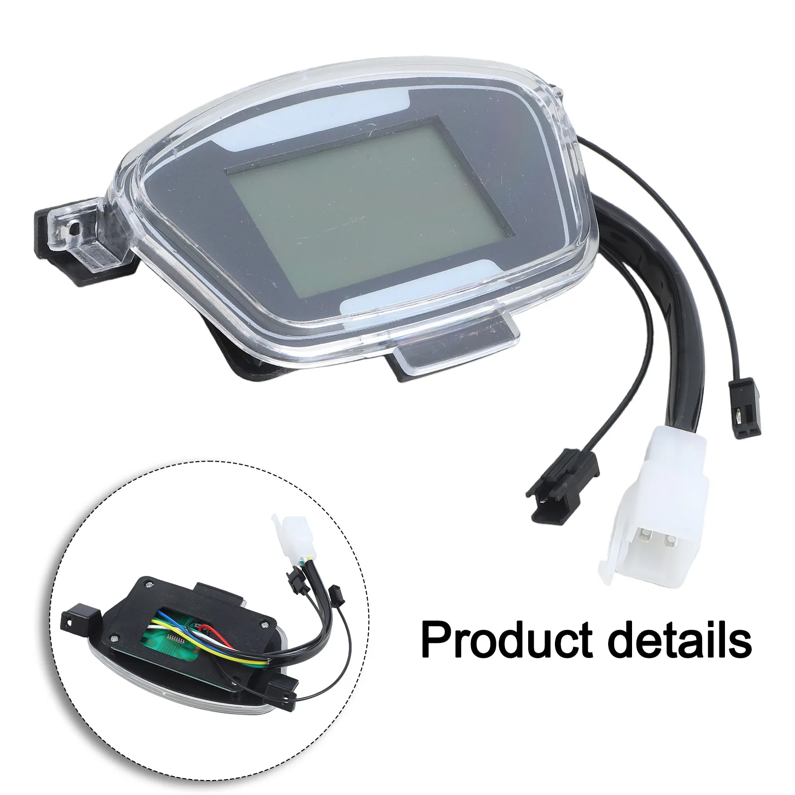 

Дисплейный модуль LCD для электросамокатов и электровелосипедов 48В, 60В, 72В с 6-контактным подключением и стандартизированным функциональным распределением проводов