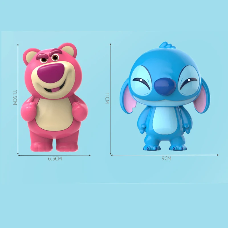 Disney Stitch zabawki dekompresyjne Kawaii truskawkowy niedźwiedź Lilo i stich lalka Model powolne powracanie do kształtu zabawki antystresowe prezenty dla dzieci