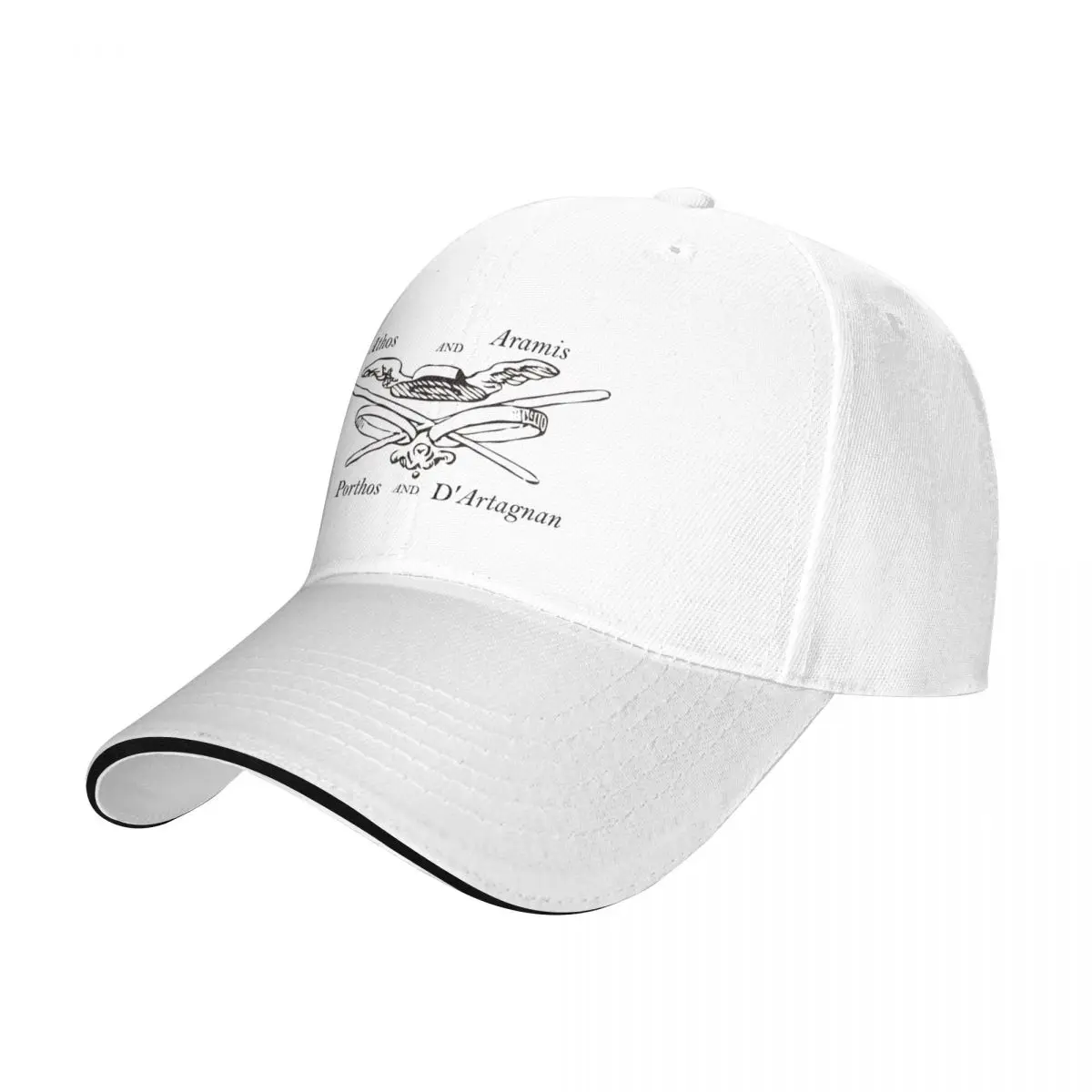 Gorra de béisbol de los tres mosqueteros para hombre y mujer, sombrero de bola salvaje, Athos, Aramis, Porthos, D'Artagnan, Alexandre Dumas, Diseñador