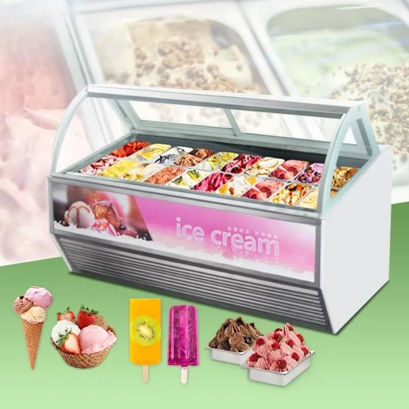 

Popsicle Display Cabinet Freezer Small Used Gelato Ice Cream Display Showcase Freezer Machine for Sale
