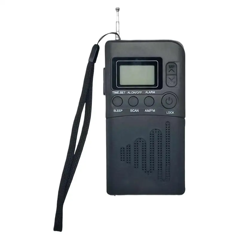 

Pocket Radio AM FM Transistor Radios LCD Digital Display Transistor Receiver for Home Beach Desktop Office Desk Camping