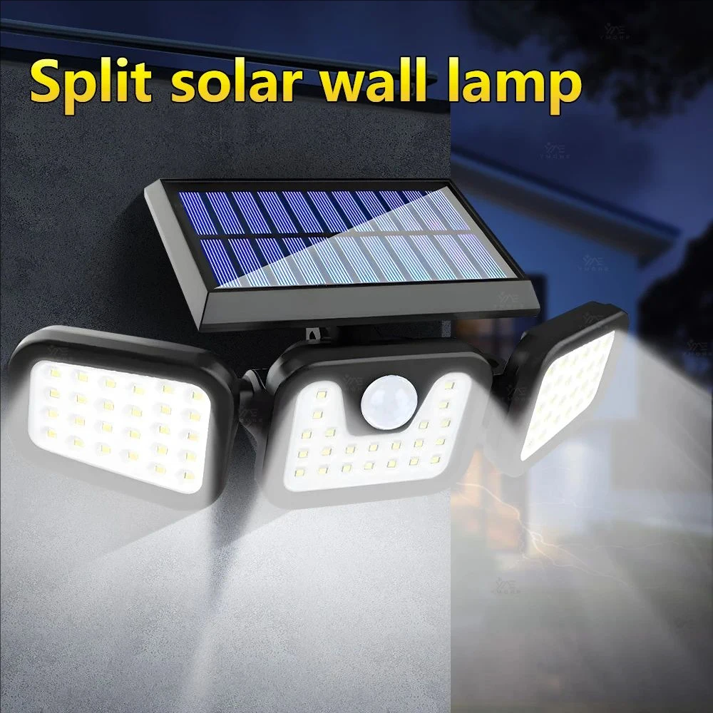 

Solar Power Wall Lights Outdoor Motion Sensor Human Induction 3Modes Floodlights Waterproof Security Lights for Backyard Patio