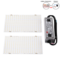 2x 120w QB288 lm281b+ Full Spectrum Quantum led plant grow Light board /Meanwell Dimmable 240w Power Supply XLG-240-H-AB