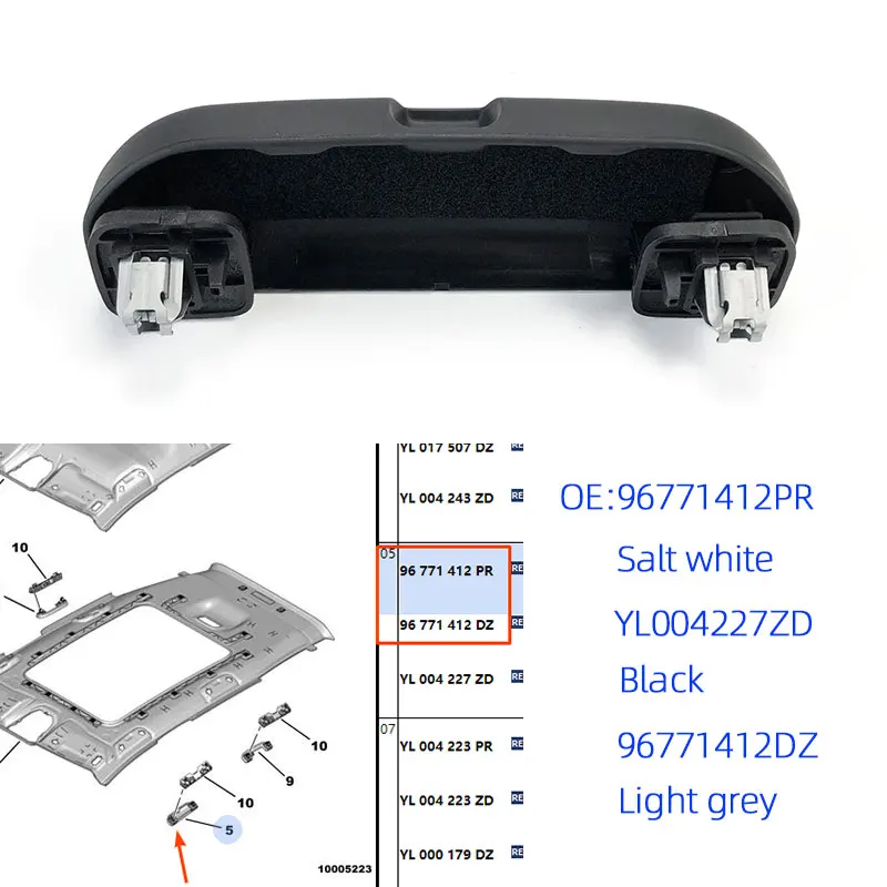 Okulary przeciwsłoneczne futerał do przechowywania 96771412DS 96771412PR dla Citroen C4 dla Peugeot 3008 308S 4008 5008 etui na okulary