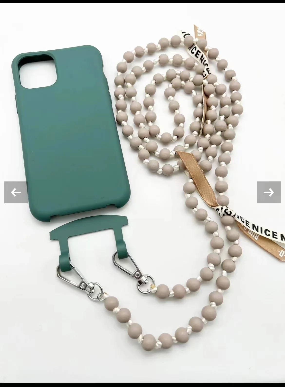 Cross Body Mobile Phone Lanyard Strap Wood Bead Classic Women Men Wooden Colorful Beads Chain Cord Fashion Jewelry