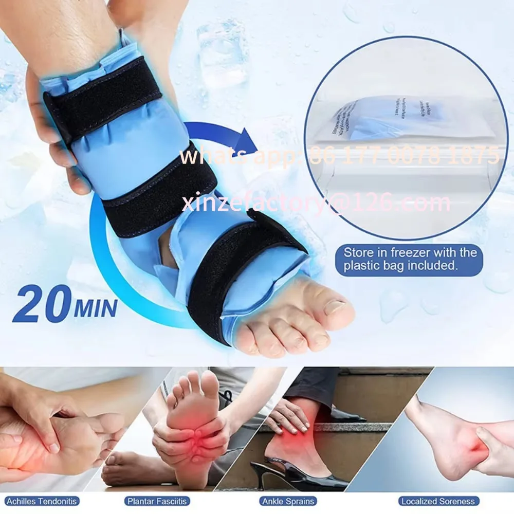 Customizable Ankle Protector Cold Hot Compress Heel Ice Pack Ankle Brace Reusable Professional Ankle Brace Compression