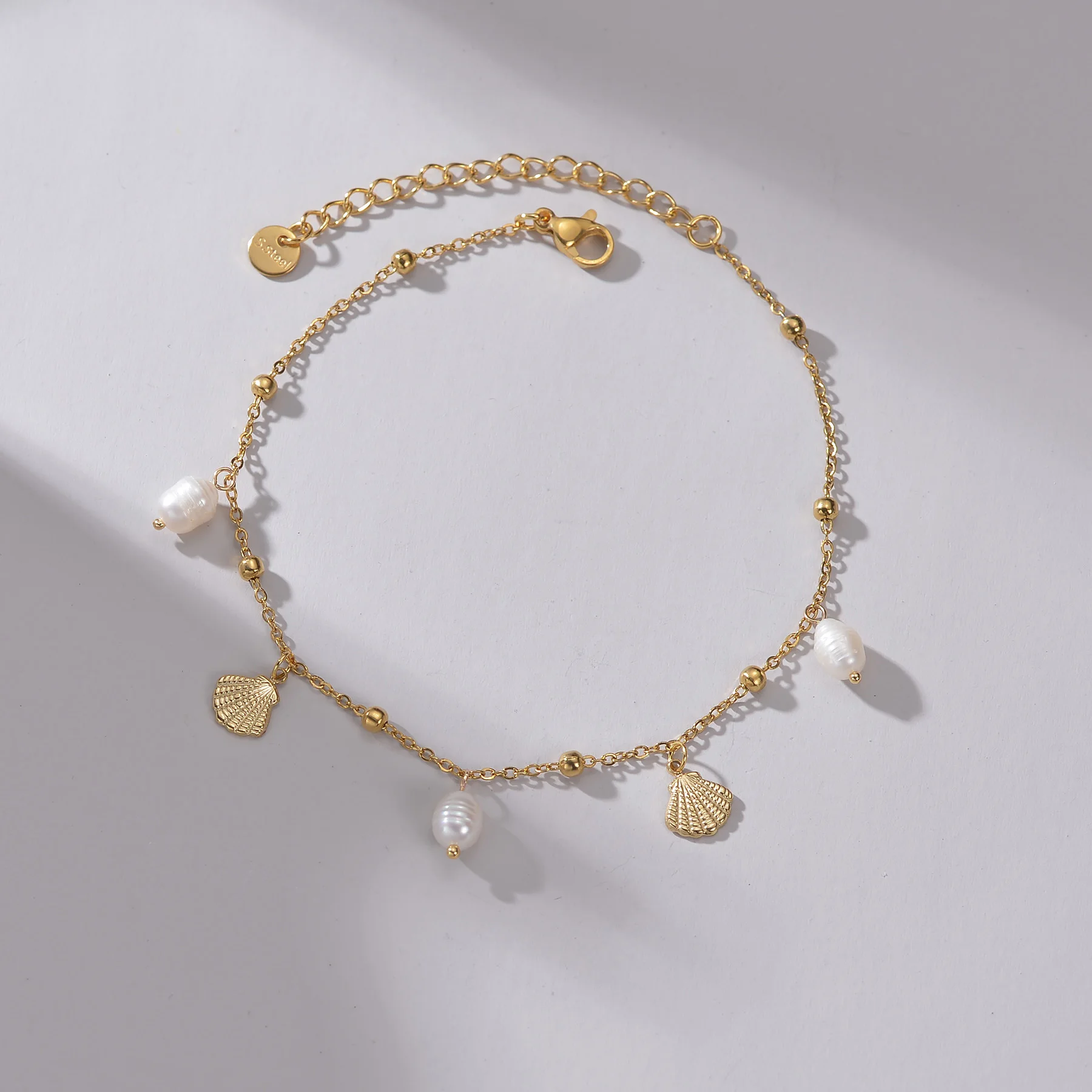 UZone Fashion Bead Pendant Ankle Chain Bracelet On Leg Foot Stainless Steel Adjustable Charm Feet Chain for Women Jelwery Gift - view 5
