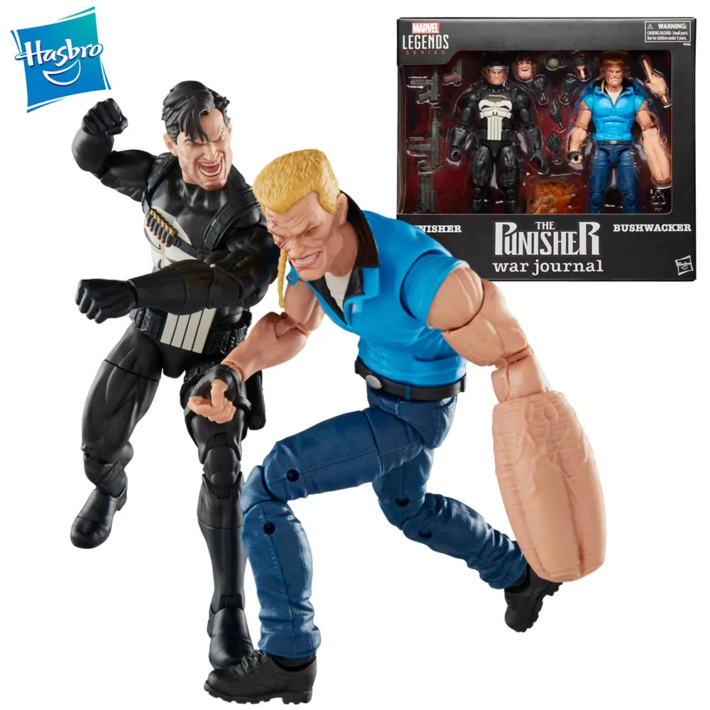 Original Hasbro Marvel Legends Series: Punisher and Bushwacker The Punisher War Journal Anime Figure Action Figure Model Toys