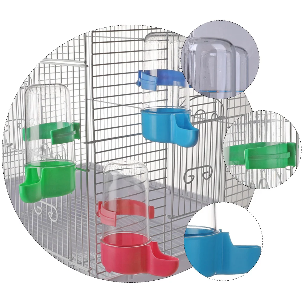 

3pcs Bird Drinker Automatic Feeder For Parrot Cage Durable Water Bowl Drinking Bottle Bird Feeding Supplies Parrot Drinker