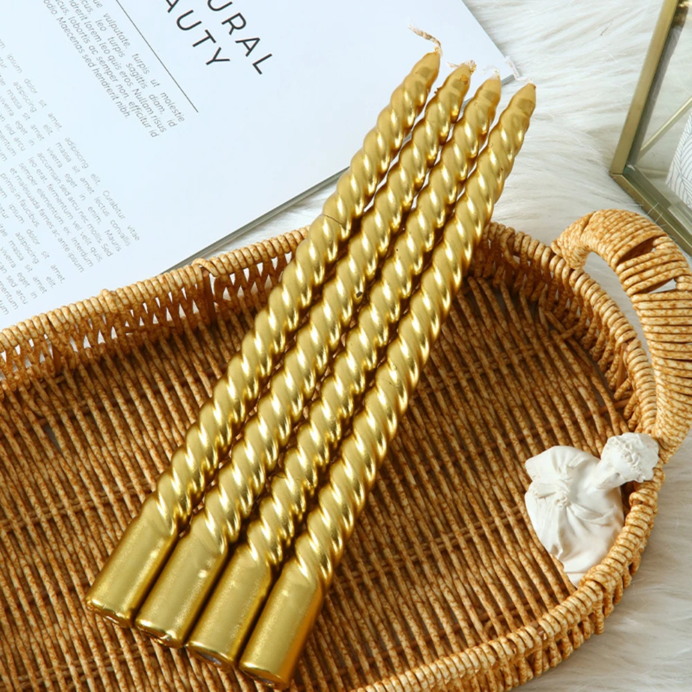 [4 pieces/box] Threaded Home Decoration Dip silver White Festive wedding birthday engagement wedding Love anniversary atmosphere