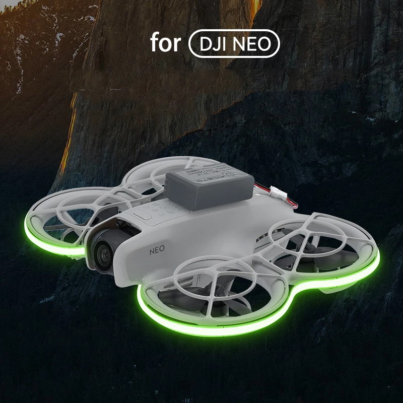 ل DJI Neo شرائط مصباح LED الطيران الليلي قابل للتعديل حزام مصباح سطوع أضواء مقاومة للماء لملحقات طائرات بدون طيار DJI Neo