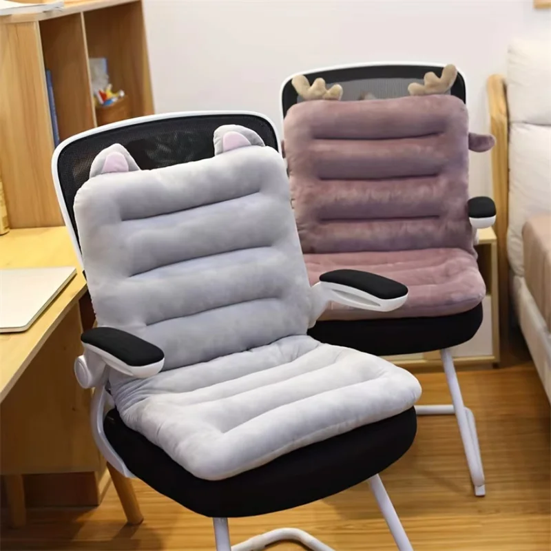 Plush Anti Slip Office Chair Cushion Home Computer Chair Cushion Living Room Dining Table Chair Cushion Machine Washable 40CM