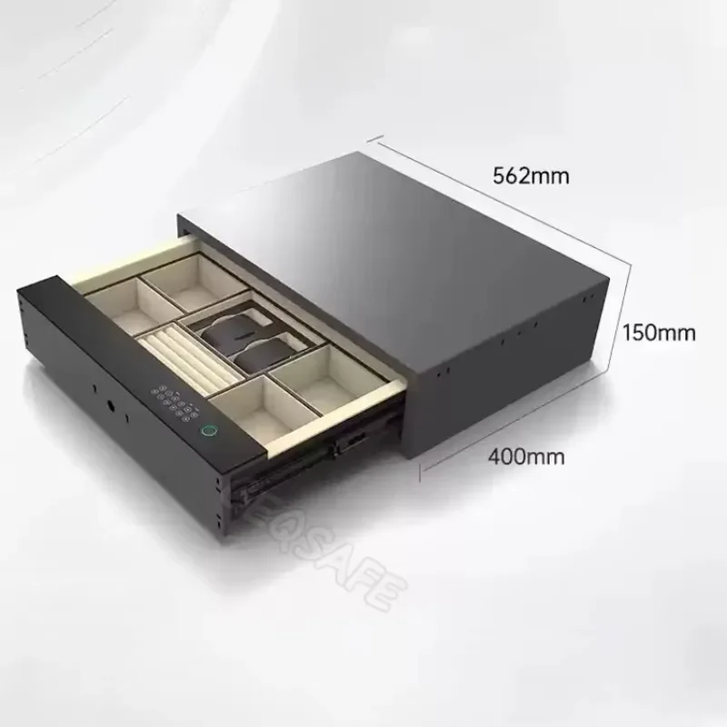 Safe Box for Money Wardrobe Wall Hidden Drawer Lock Fingerprint & Digital Lock CEQ Safe Steel Digital Smart Safe Cabinet