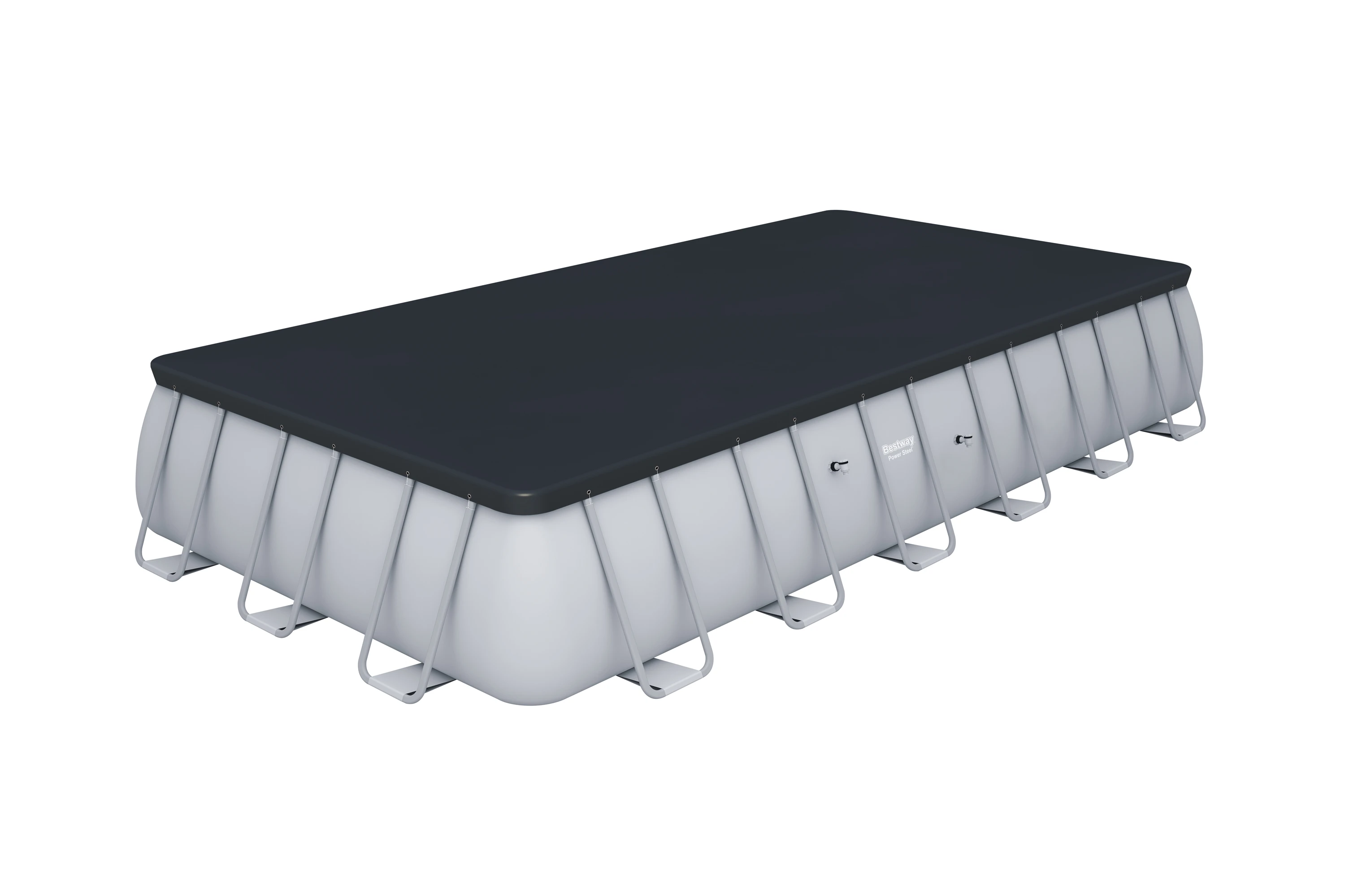 56475 7.32mx3.66mx1.32cm(24'x12'x52') power steel rectangular frame pools family lounge swimming pool