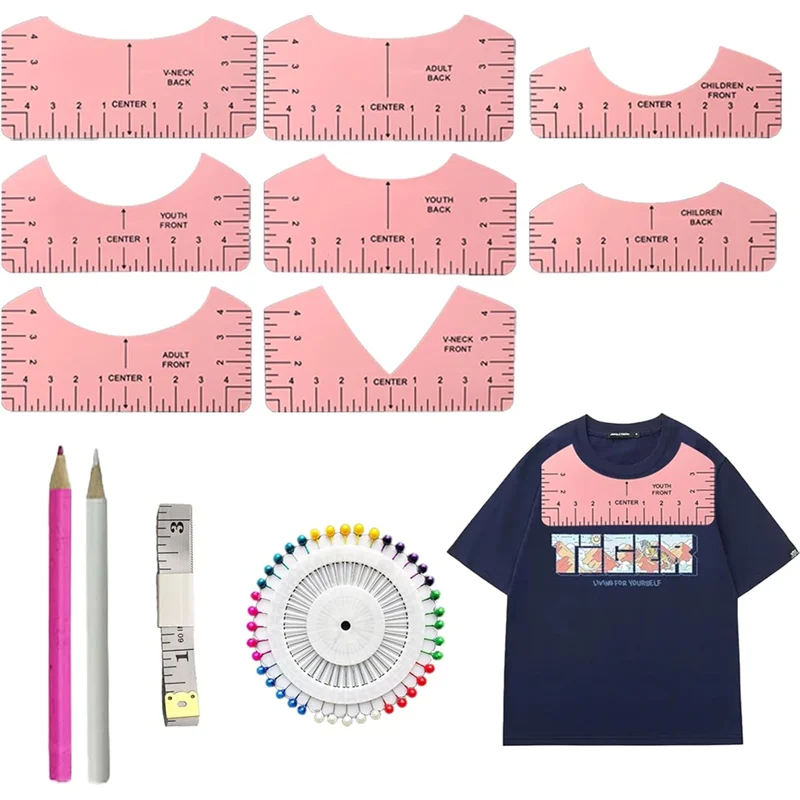 

Универсальная рубашка, направляющая для выравнивания теплопередачи, винил с тканевыми отделениями, набор инструментов, рубашки, инструменты для точной позиционирования