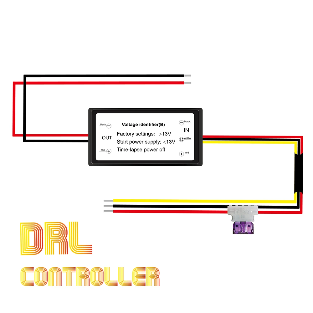 

Relay Harness 12-18V Daytime Running Light Controller CD0113 CD0115 DRL Controller Auto Car LED Dimmer On/Off