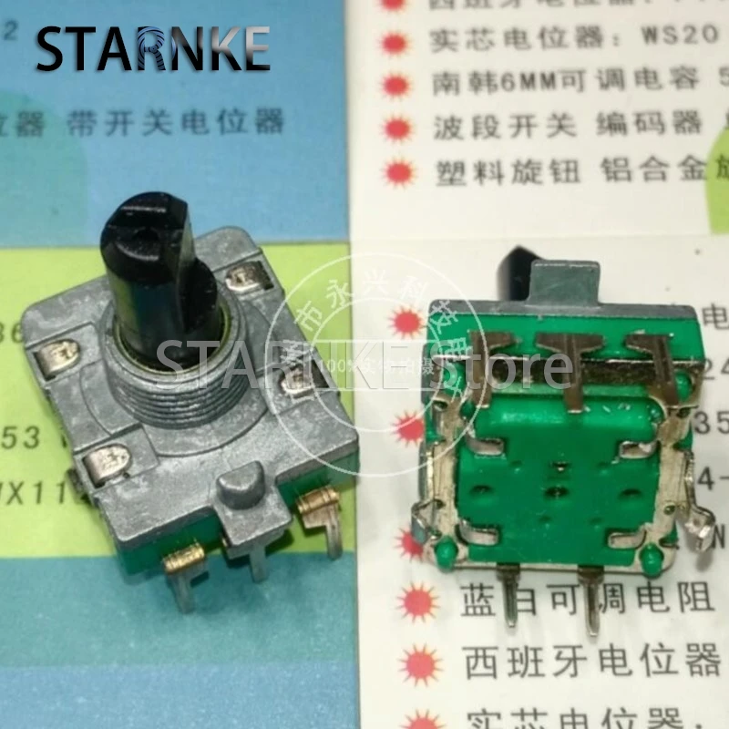 

2PCS 360 Degree Rotary Encoder EC16 5 Pin Half Shaft Length 15MM Audio Power Amplifier Volume Digital Pulse Potentiometer