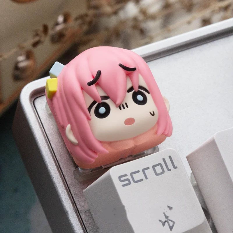 Bocchi The Rock Keycap Set Artisan Key Cap Single Custom Hitori Gotoh E-sports Keyboard Cap Anime Cute Handmade Cherry Mx Switch