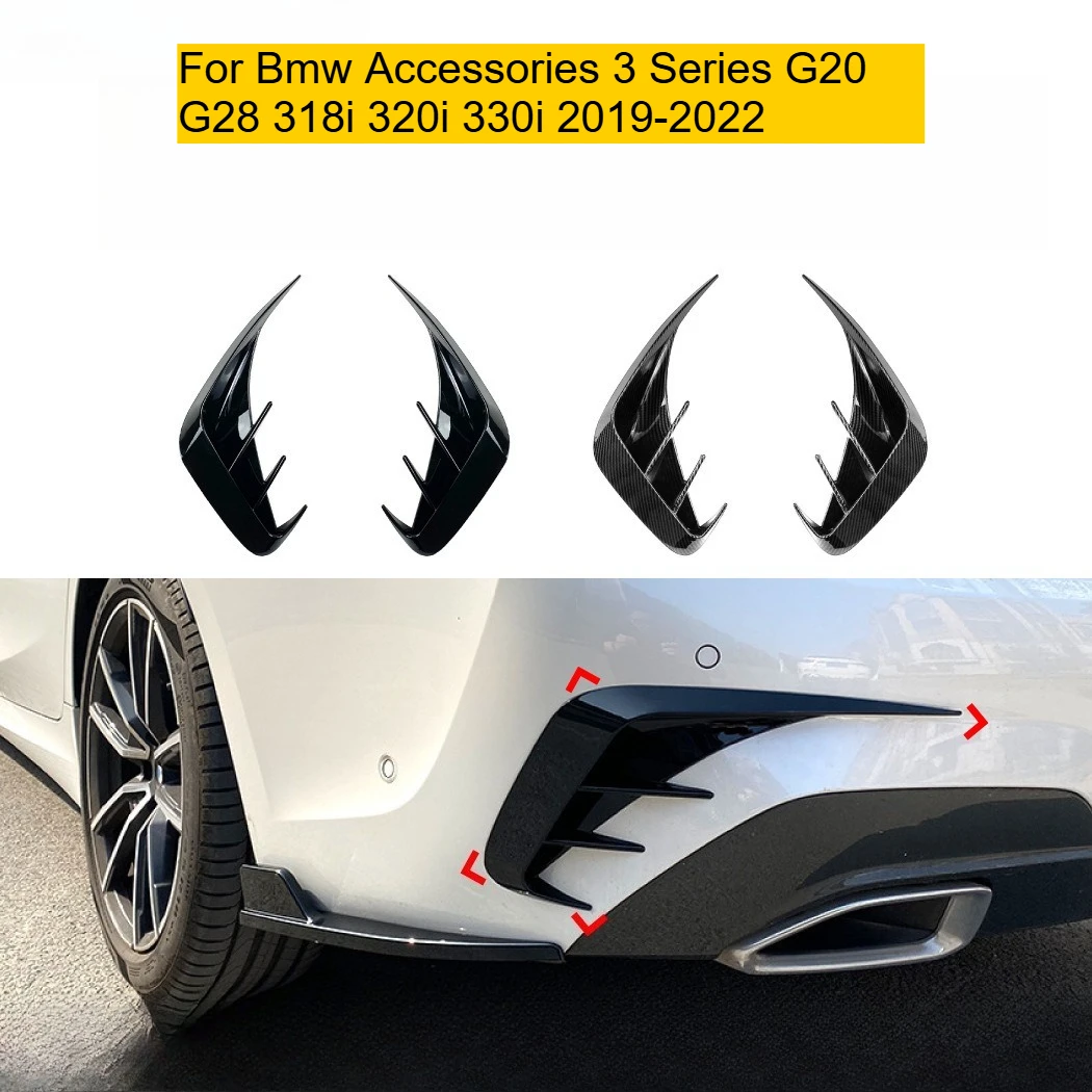 المصد الخلفي الفاصل المفسدين Canard الأجزاء الخارجية لسيارات Bmw اكسسوارات 3 سلسلة G20 G28 318i 320i 330i 2019-2022 تصفيف السيارة