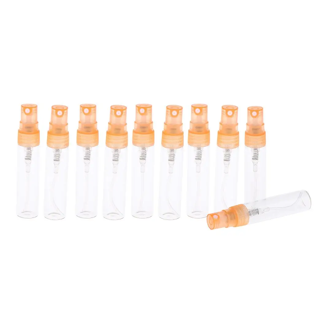 Refillable Glass Perfume Atomizer 5ml 10ml Pump Bottle Small Spray Vials for Essential Oils Travel