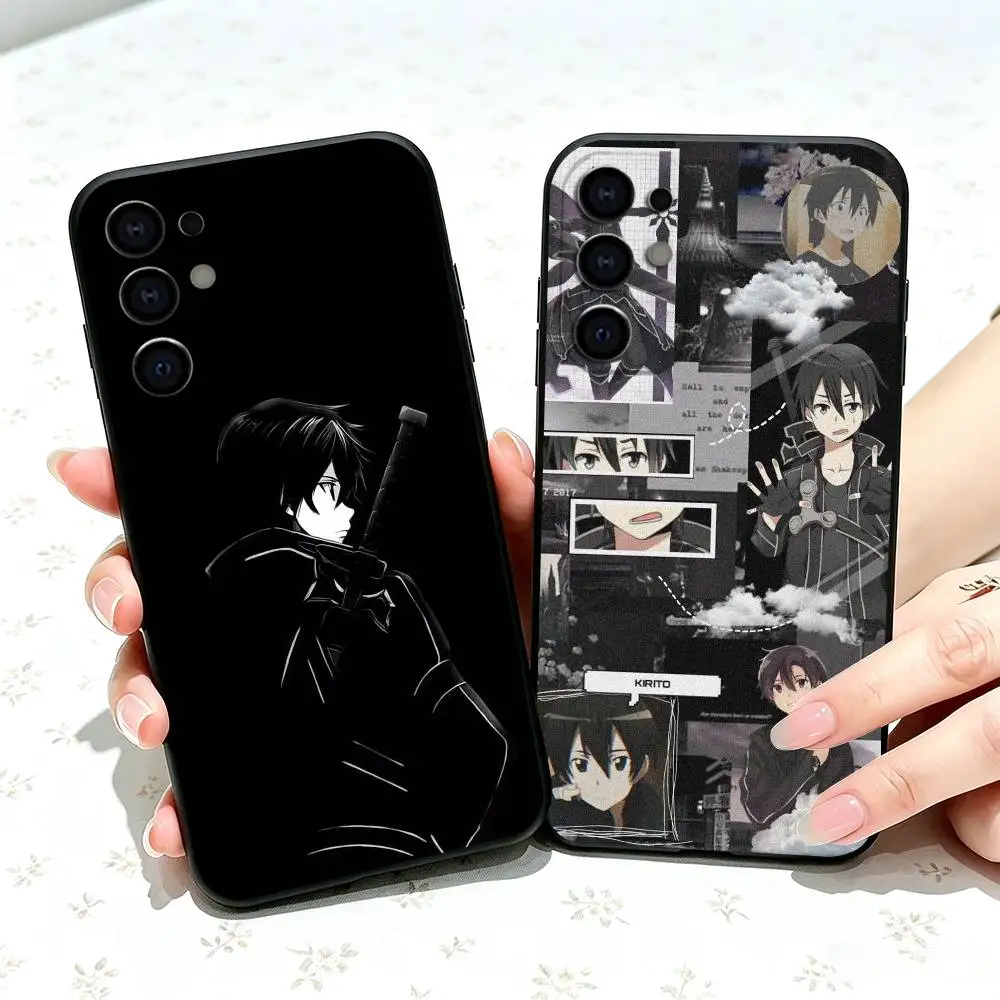 Sword Art Online gift Phone Case For Samsung S25,S24,S21,S22,S23,S30,Ultra,S20,Plus,Fe,Lite,Note,10,Black Cover