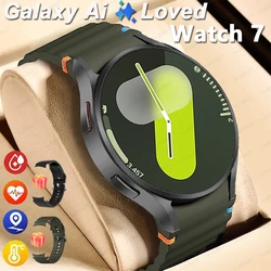 For Samsung Galaxy Watch 7 2024 New GPS Track Smart Watch Men Amoled Always Display Body Temperature Clock BT Talk Smart Watch