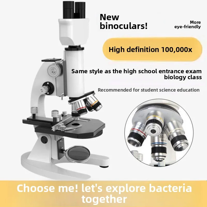 

120000X Biological Microscope Digital Laboratory Compound Microscope with 5-inch LCD Screen 100X Eyepieces
