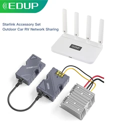 Edup starlink satelliten internet kit router 150w poe injektor auto dc konverter 12v zu 48v outdoor rv starlink ethernet adapter