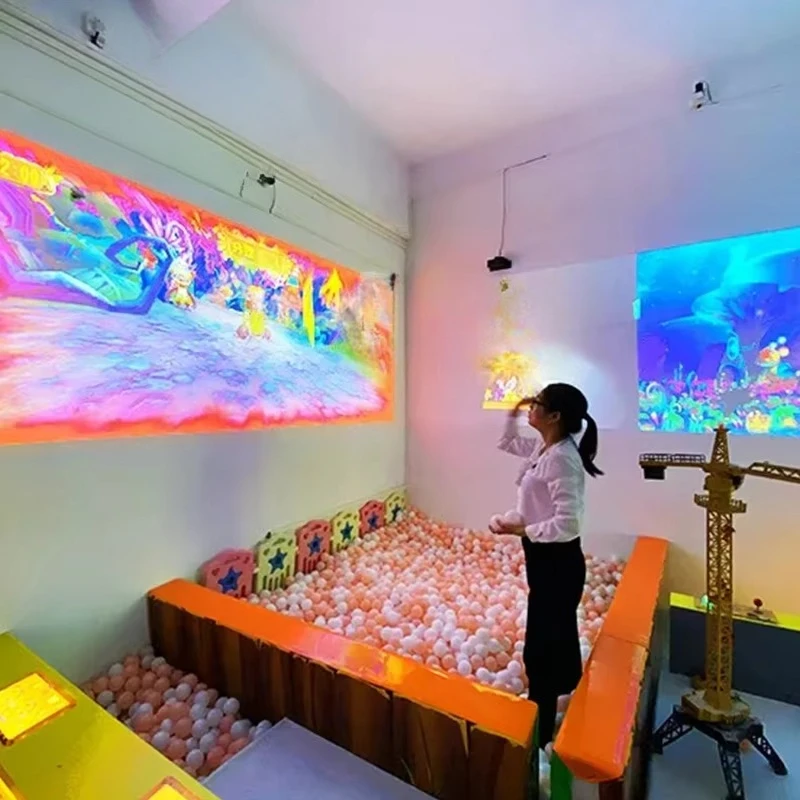 Kids Amusement Park Interactive Projection Game Touch Screen Ball Soft Play Projection Wall Games Indoor Playground Equipment