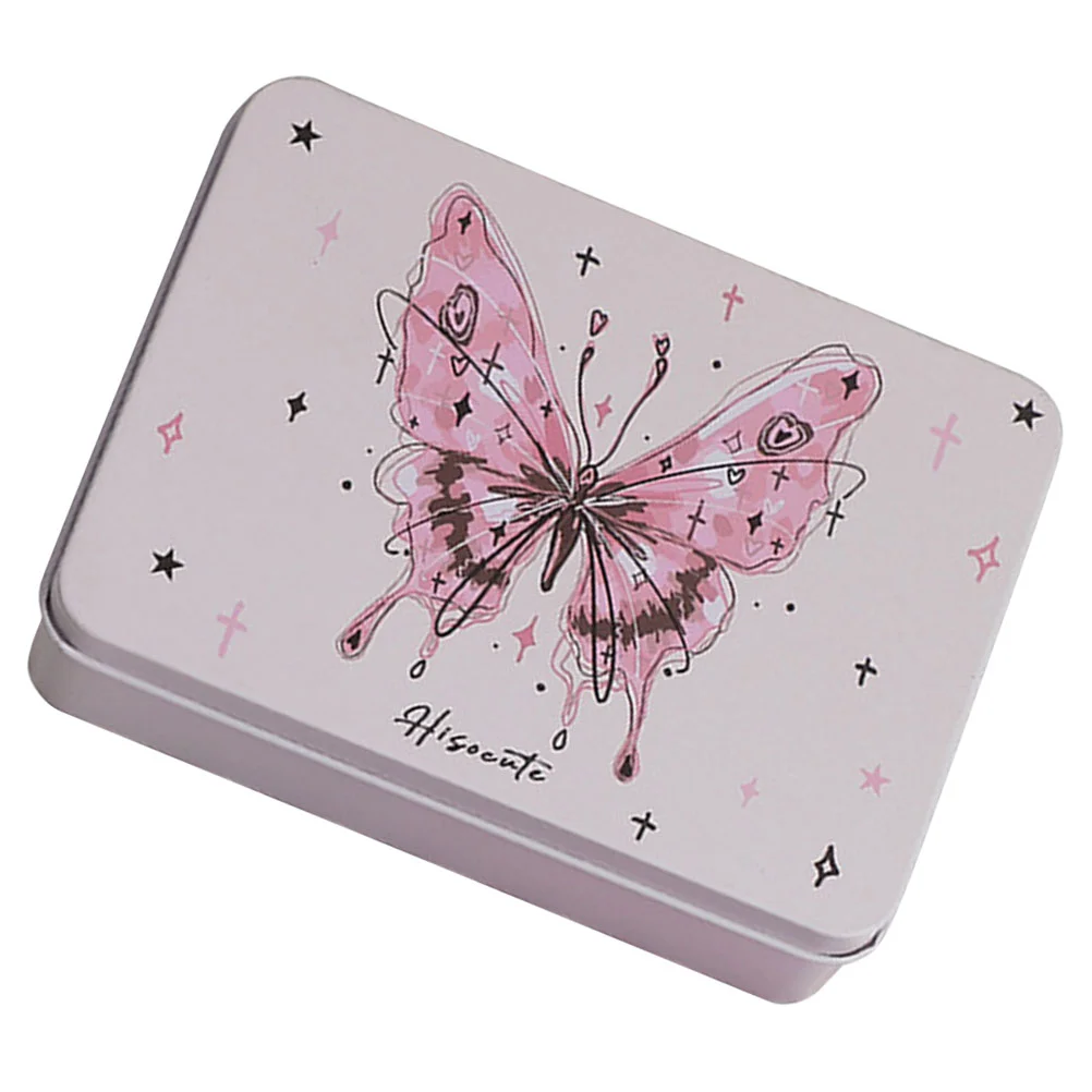 Wedding Candy Tins Cookie Gift Cartoon Butterfly Desktop Storage Box Iron Packaging for Kids\' Gifts Musical Instrument Learning