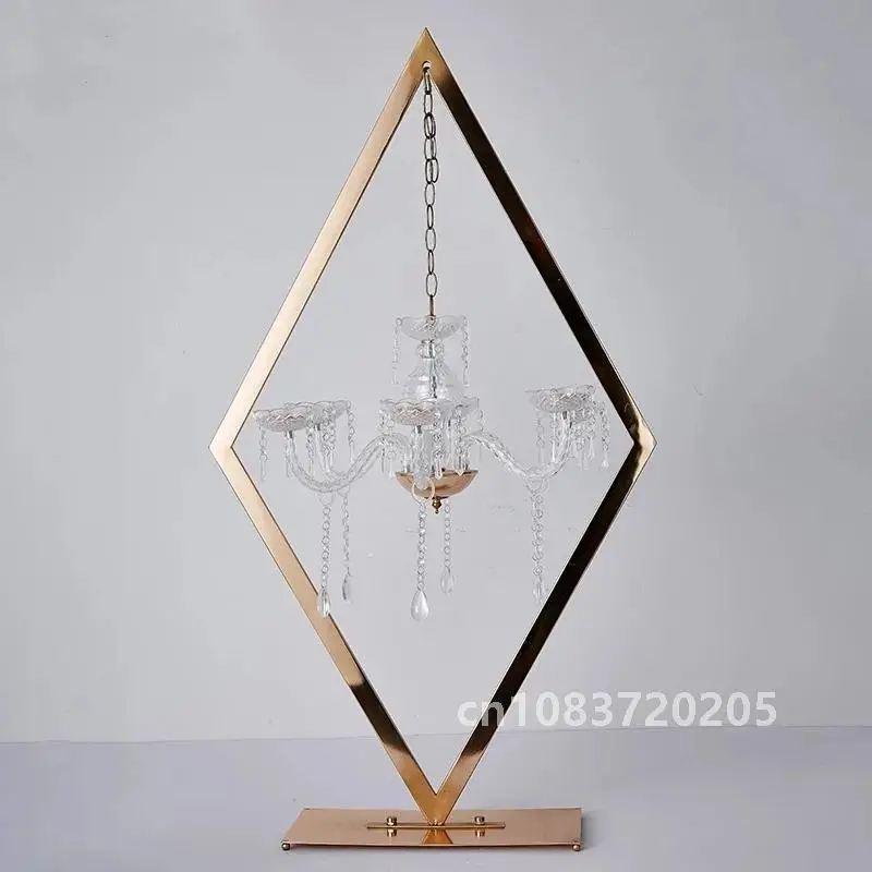 2/5/6/10 Metal Candelabra Acrylic Candle Holders Wedding Table Centerpieces Flower Stands Vases Road Lead Party Decoration