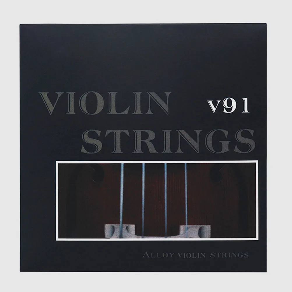 Picture 5: 4Pcs Universal Violin Strings Set Metal Cores Clear Long Time Use Replacement Kit Violin String Universal Strings