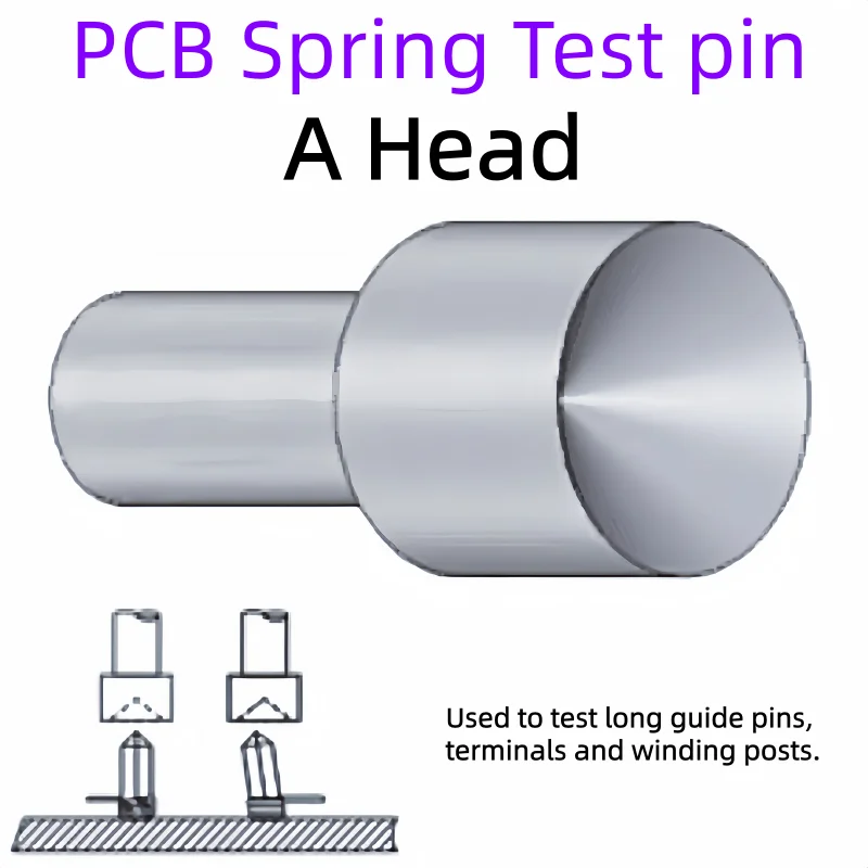 

A 90° Inverse Cone/Cup Head PCB Test Spring Test Pin Probe for Electronic Component Inspection P50-A P75-A P100-A PL75-A P125-A