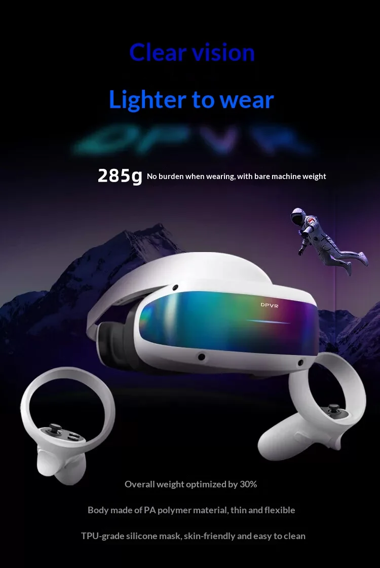 DPVR E4 PCVR Headset VR Glasses Game equipment 3D panoramic private cinema Virtual reality intelligent head-mounted