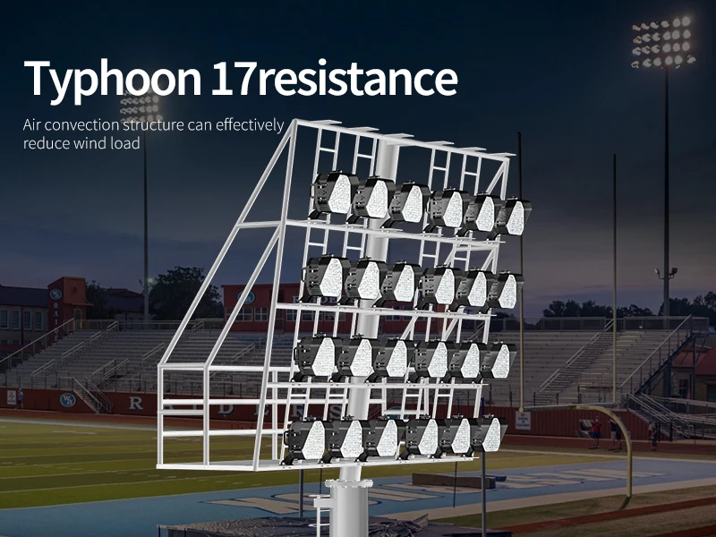 Luz Led de inundación Hishine para iluminación de estadio, iluminación de 30 a 55, 15/30/2020, 45/60 K-3000K, Meanwell, 7 años, Lumileds 6500 16, nuevo diseño, 7070