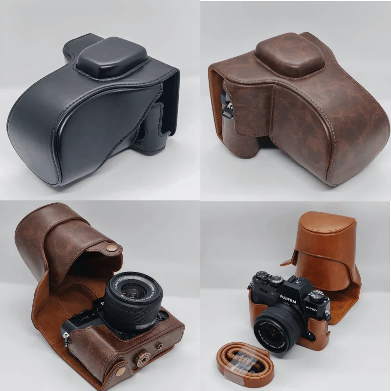 PU Leather Cover Protective Camera Case Bag for Fujifilm XT30 II XT30 III XT10 XT20 XT30 XT30II XT30III with Strap