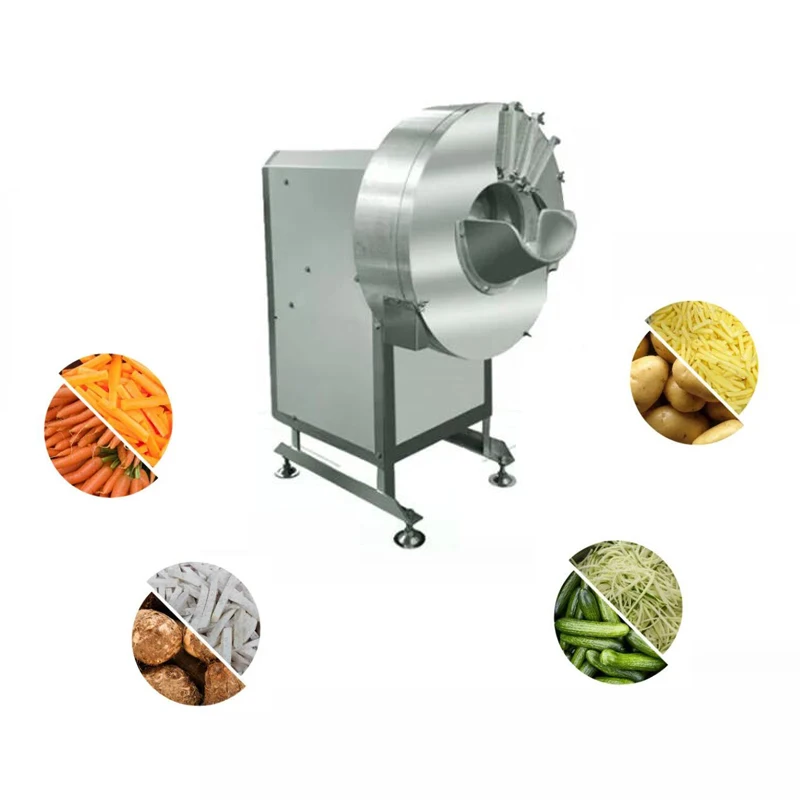 Commercial Multi Purpose Vegetable Cutting Machinery Suitable For Restaurant Canteen Slice Shred Ginger Cucumber Asparagus Carro