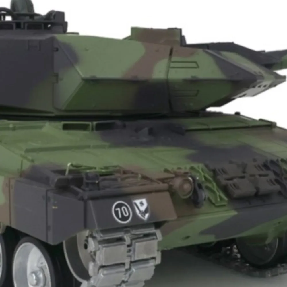 1/16 HENG LONG 7.0 Char d'assaut Leopard2A6 RC personnalisé 3889 Chenilles métalliques FPV Recul Télécommande Modèle de char Jouets Cadeau Voiture TH17595