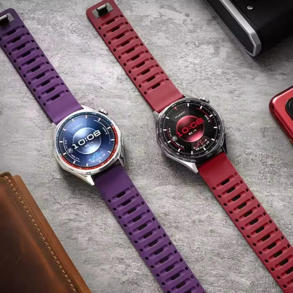 22mm Sports Soft Silicone Strap for Huawei Watch 5/4/3 GT7-6-5 46mm Magnetic Band Amazfit Bip Max/Balance 3 Watchband Accessory
