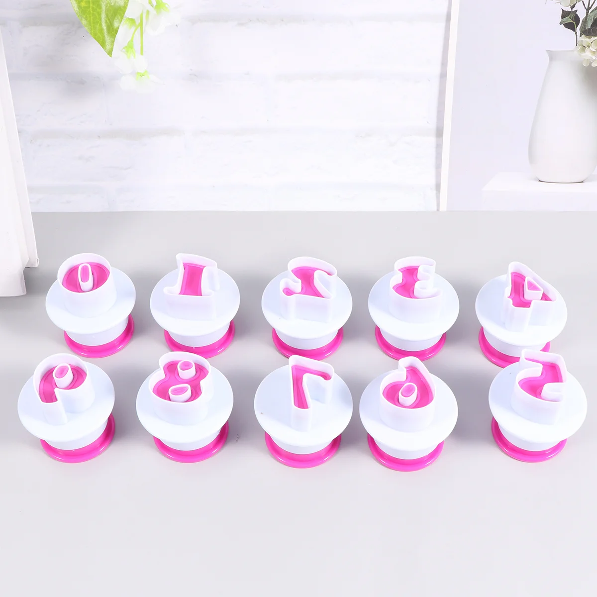 

1 set 1 Set 3D Number Spring Biscuit Cutters For Baking Creative Cookie Molds Fondant Chocolate Craft Clay Diy Cookies Pressure