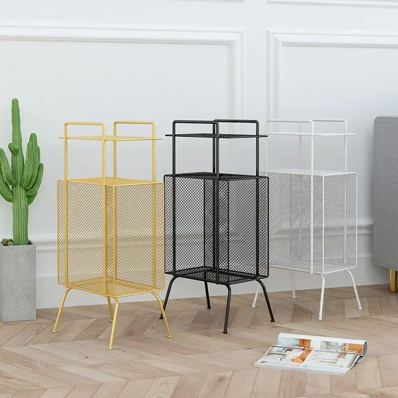 

Simple Bookshelf Floor-standing Bay Window Storage Rack Living Room Creative Iron Storage Storage Bookshelf Magazine Rack