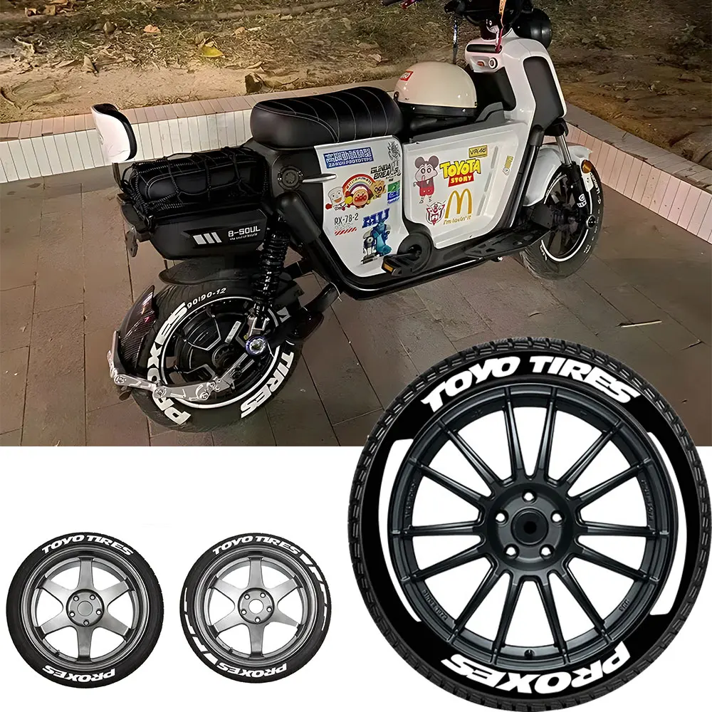 

TOYO TIRES 3D Motorcycle Wheel Rubber Conjoined Lettering Decals for Honda REPSOL HRC CBR250RR CBR400RR CBR600RR CBR1000RR